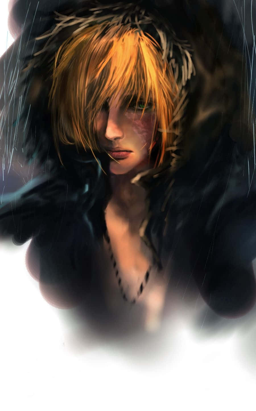 Mello From Death Note Deep In Thought Wallpaper