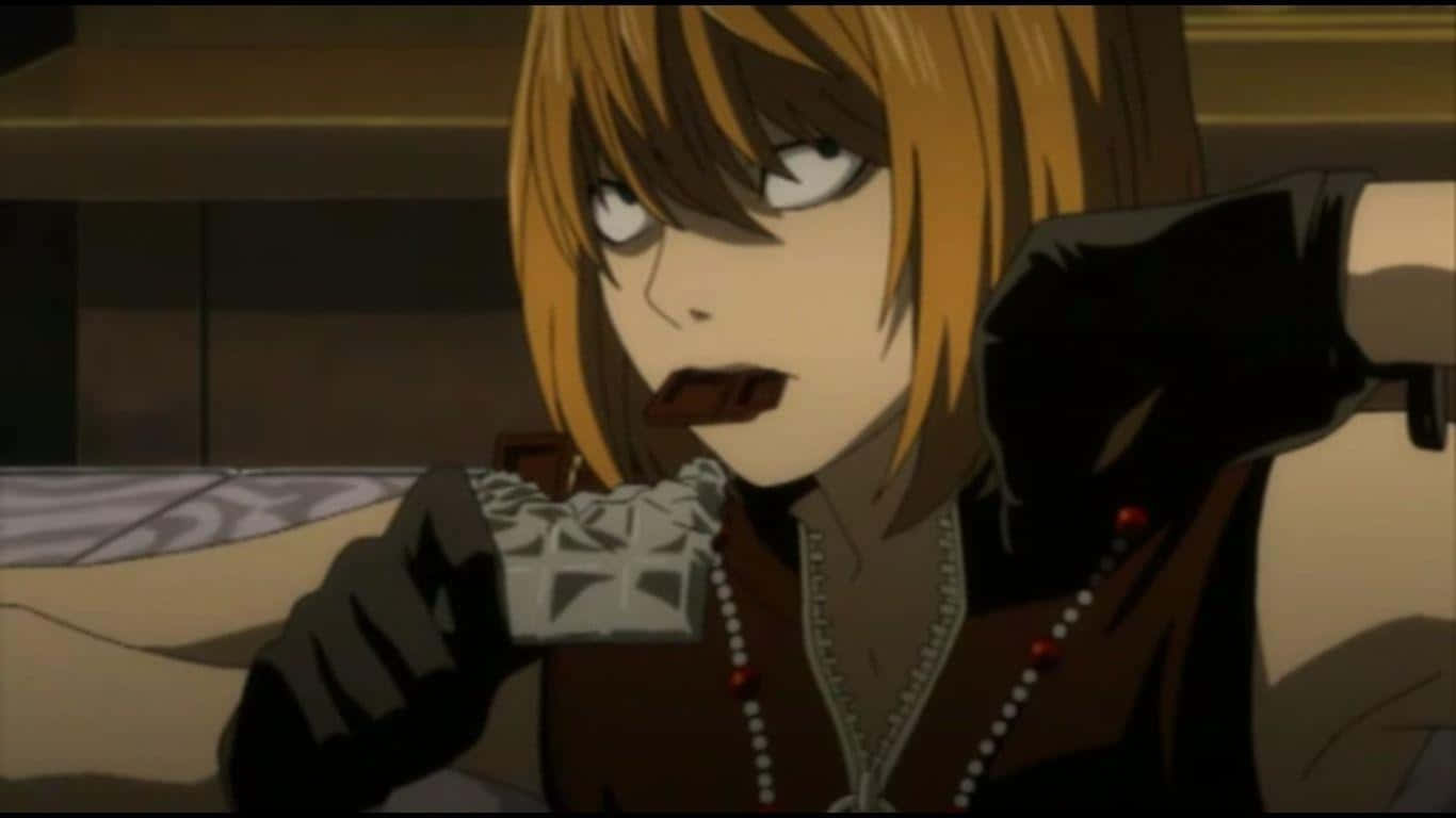 Mello, The Intelligent Antagonist From Death Note, In A Vivid Portrait Wallpaper