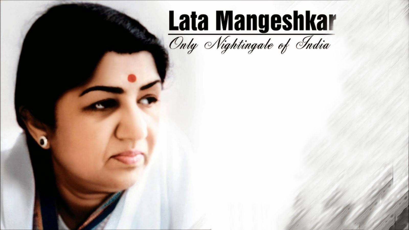 Melodious Nightingale Of India - Lata Mangeshkar Wallpaper