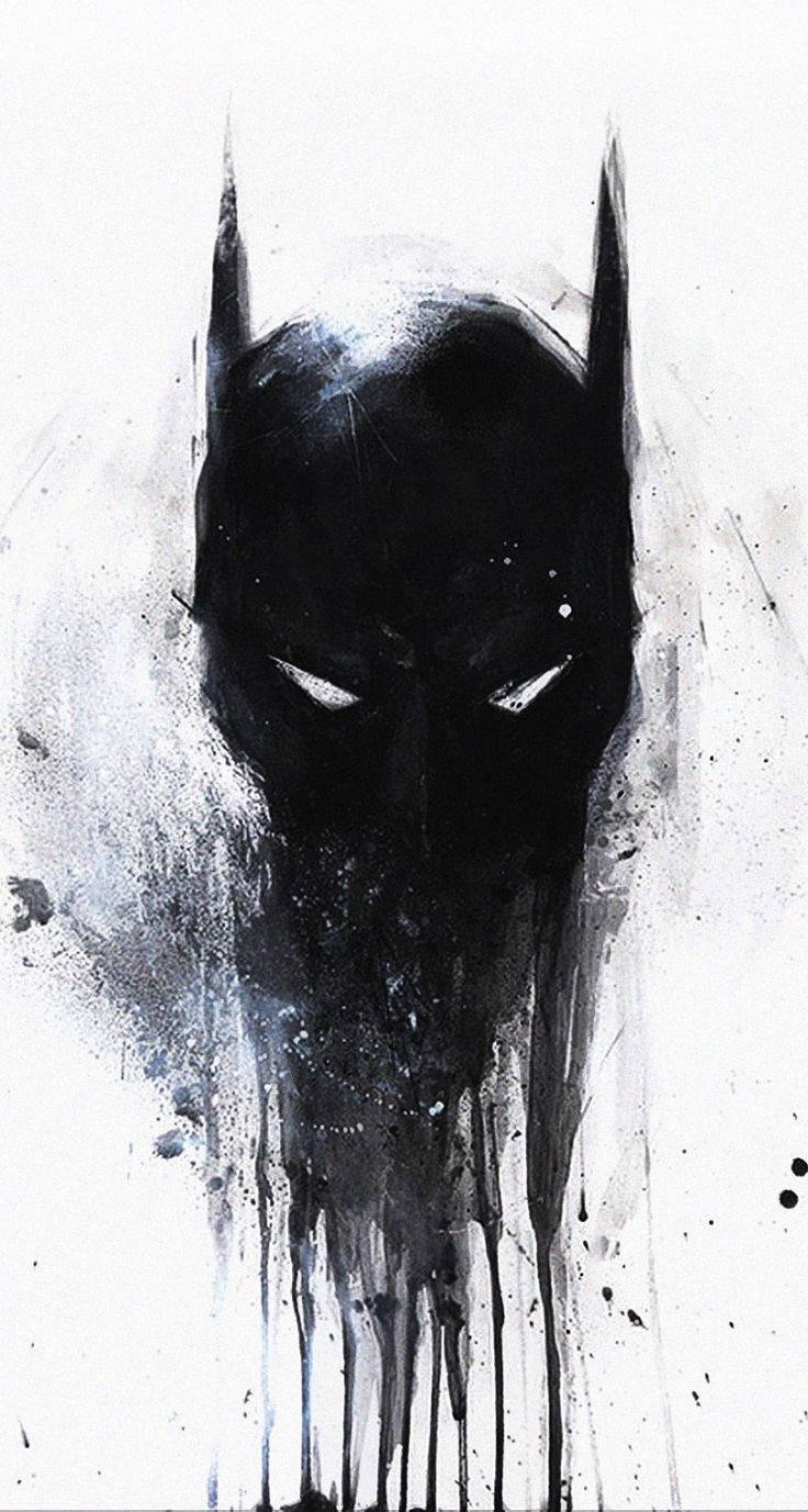 Melting Batman Painting Wallpaper