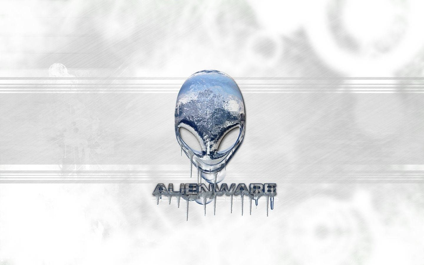 Melting White Alienware Art Wallpaper