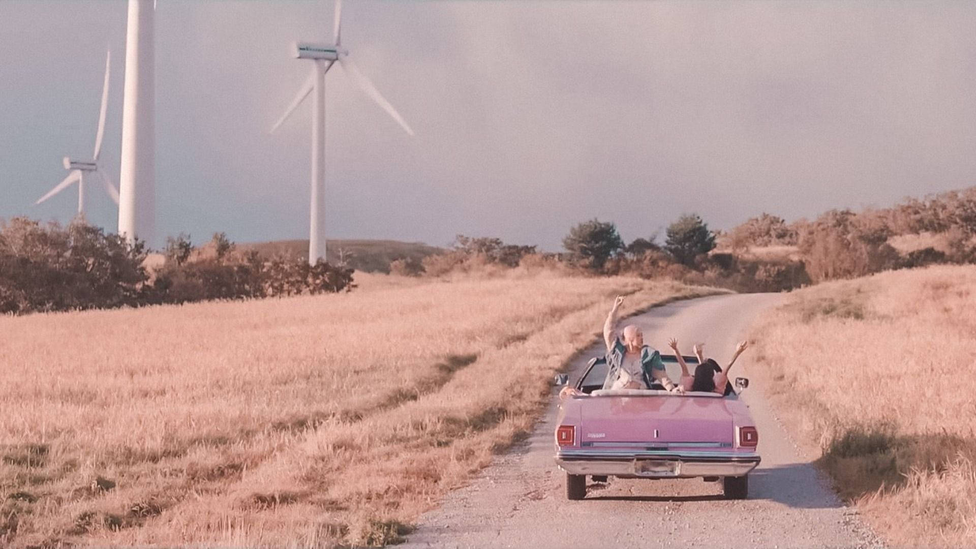 Members In A Car Blackpink Desktop Wallpaper