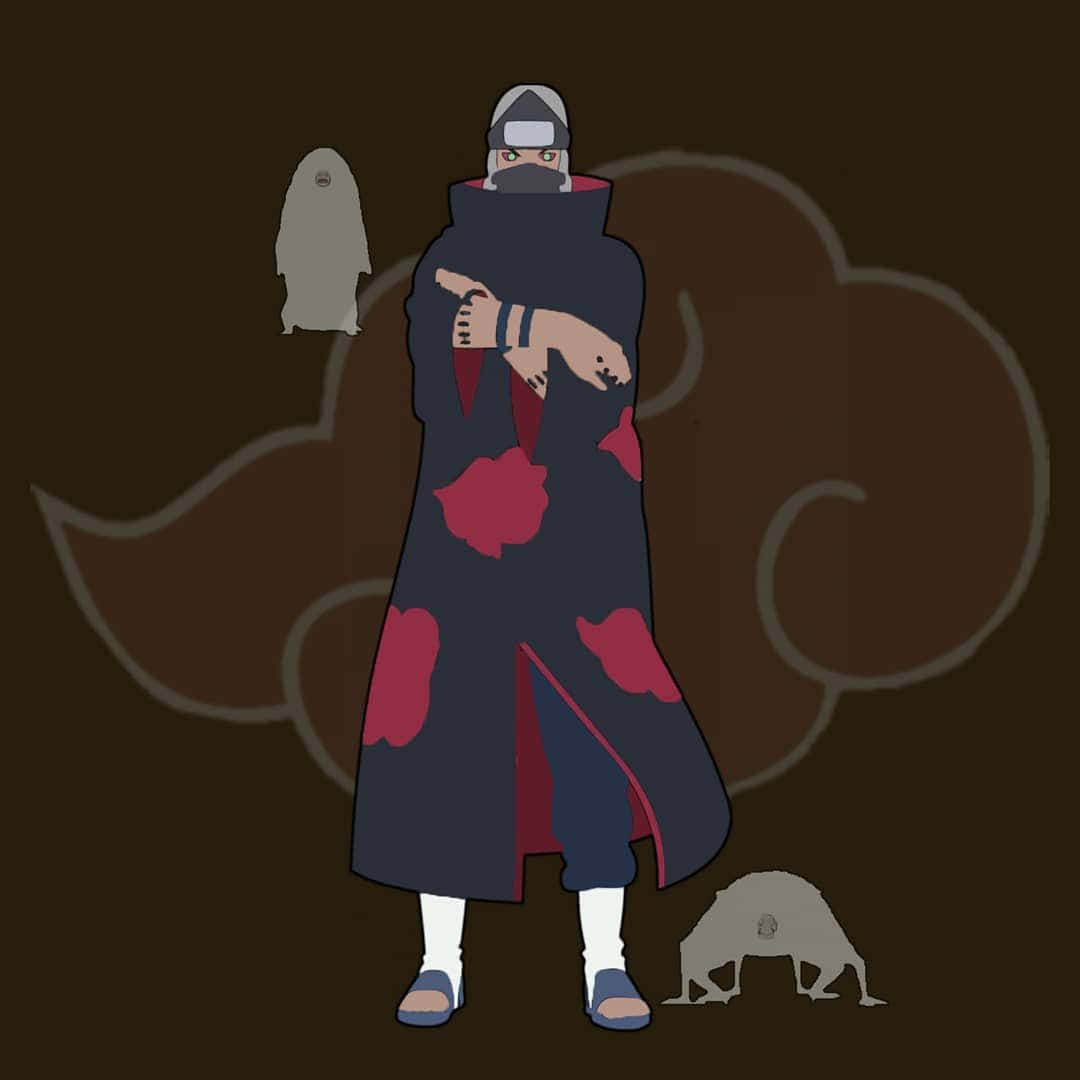 Menacing Kakuzu Of Akatsuki Clan In Battle Pose Wallpaper