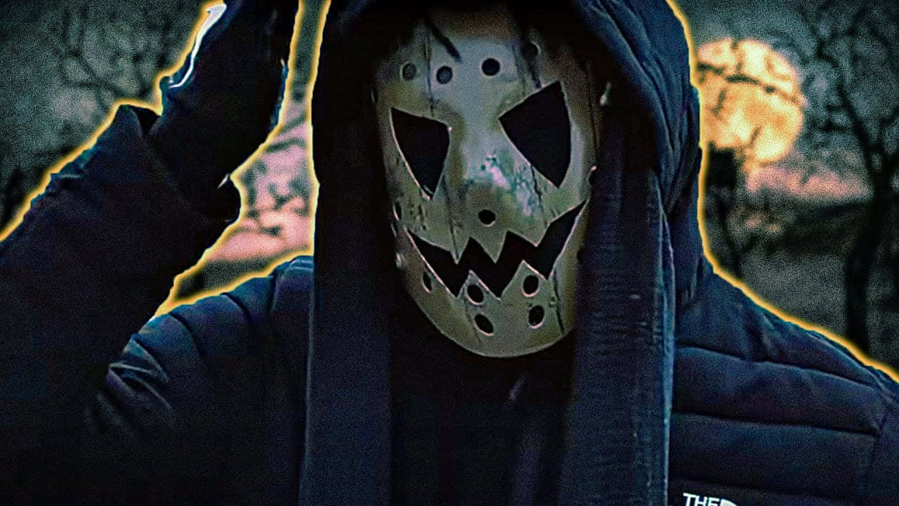 Menacing Person In Mask Wallpaper