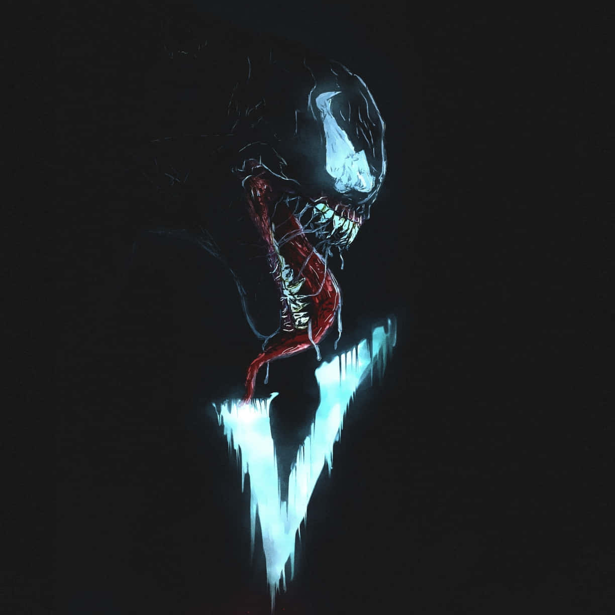 Menacing Venom Artwork Wallpaper