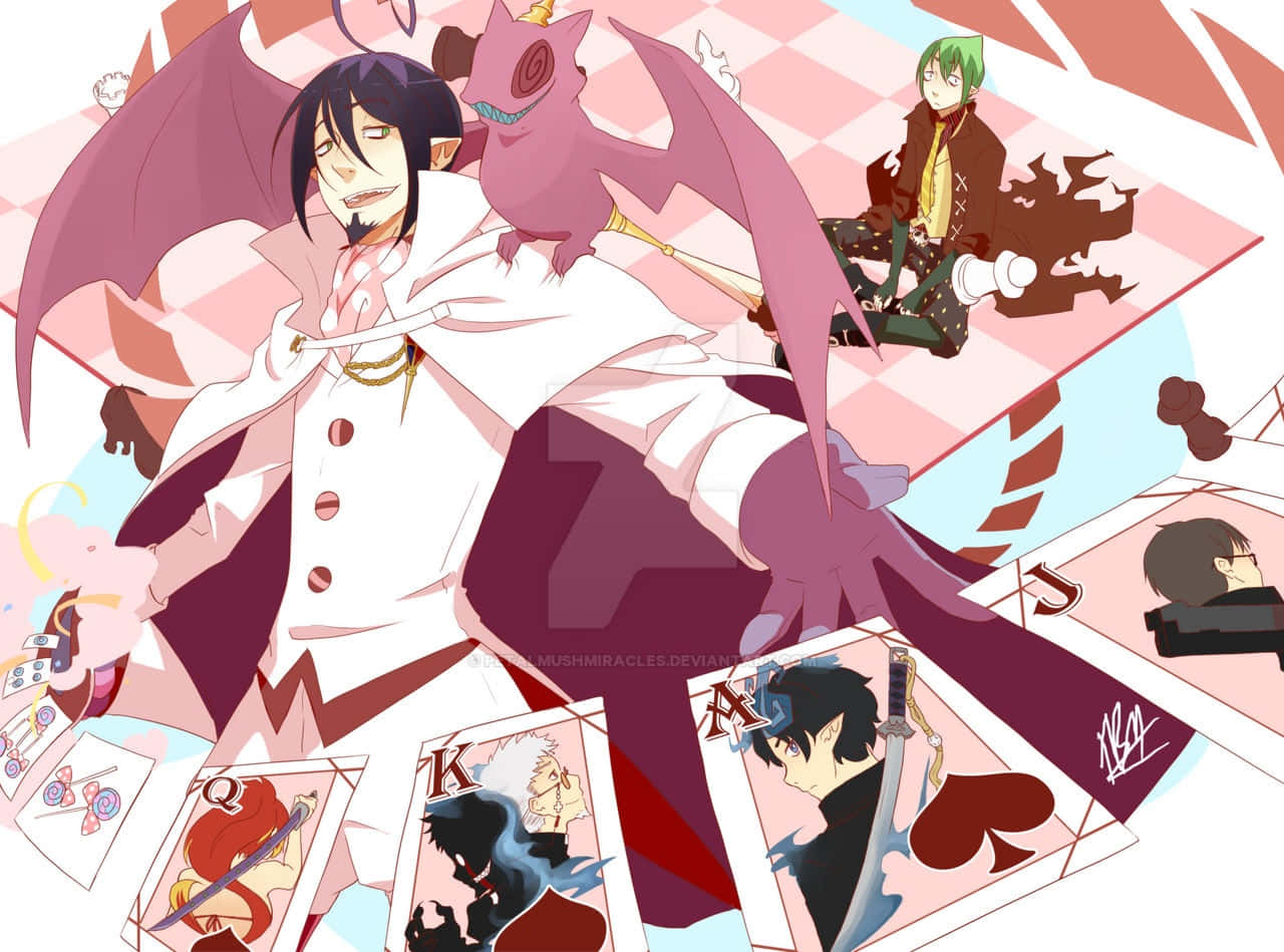 Mephisto Phelesand Characters Collage Wallpaper