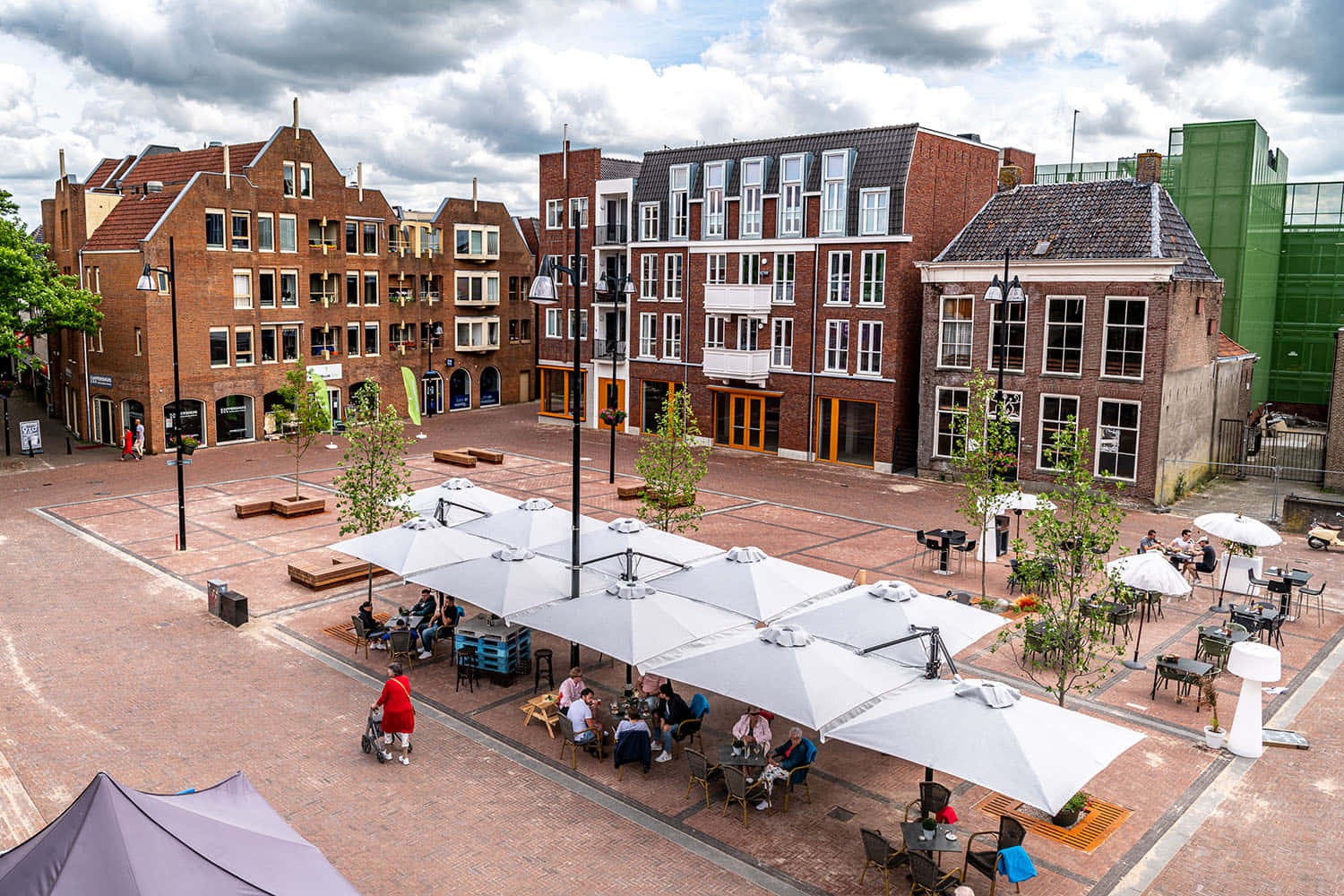 Meppel City Center Square Dining Area Wallpaper