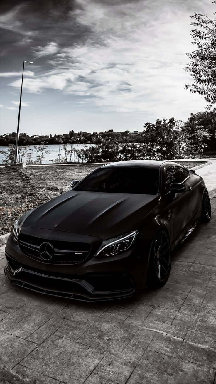 Mercedes Matte Black Wallpaper