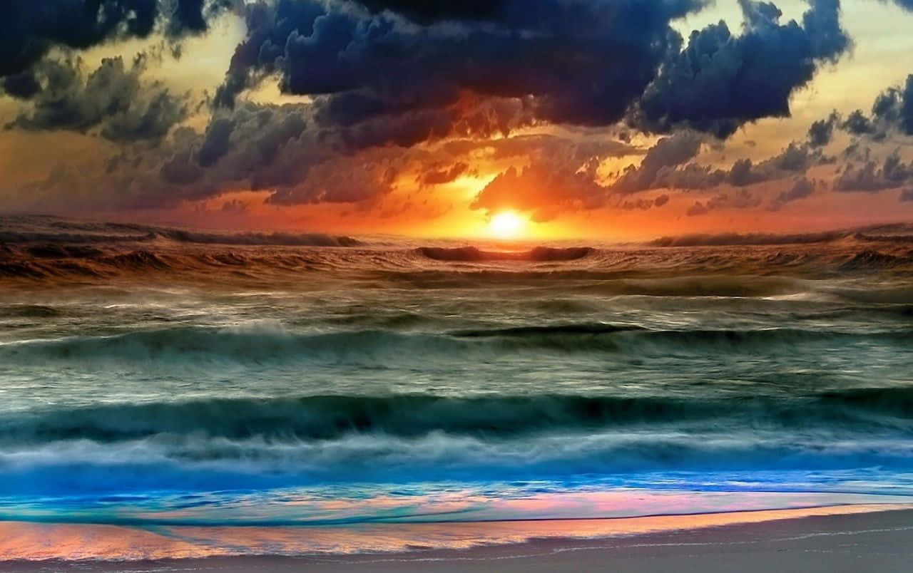 Mesmerizing Colorful Sunset Wallpaper