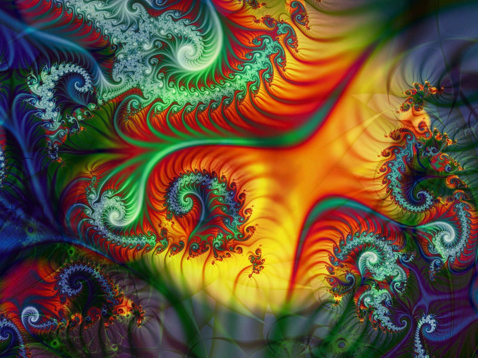 Mesmerizing Fractal Patterns Wallpaper