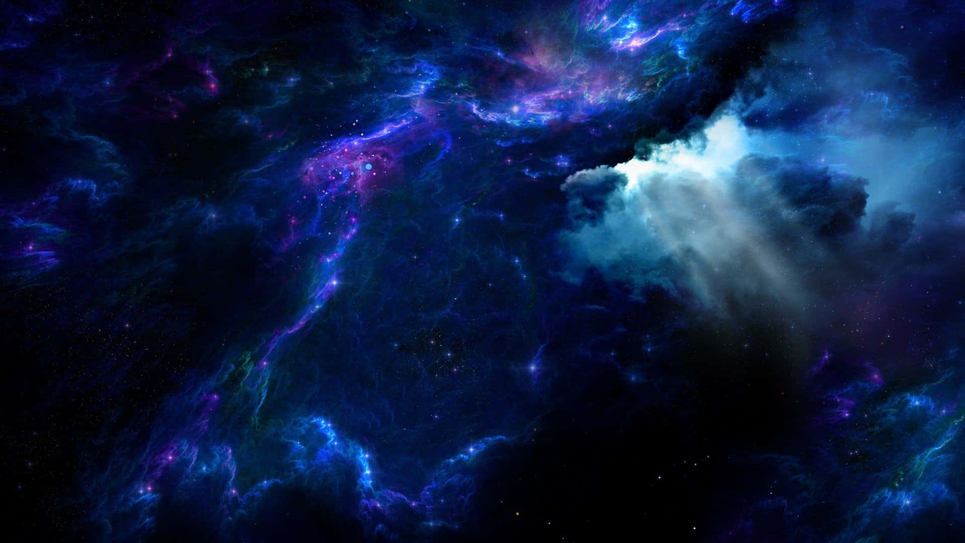 Mesmerizing Galaxy Artwork In Deep Space Wallpaper