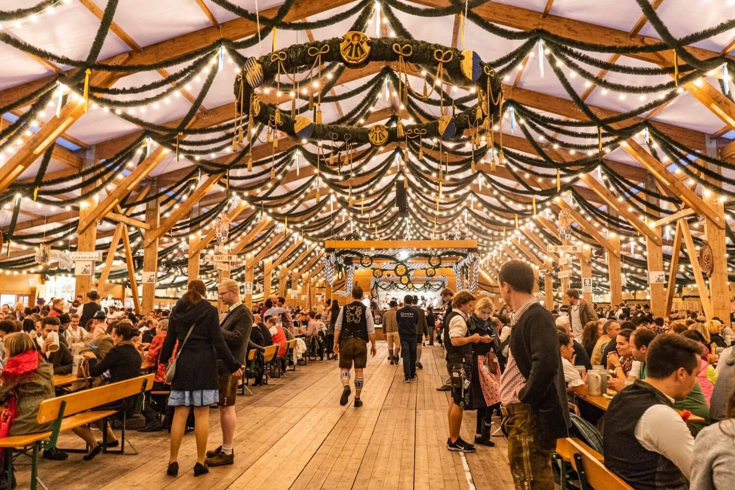 Mesmerizing Oktoberfest Tent Wallpaper