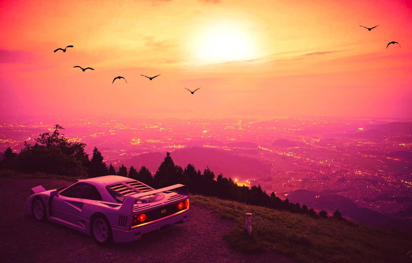 Mesmerizing Sunset Drive Wallpaper