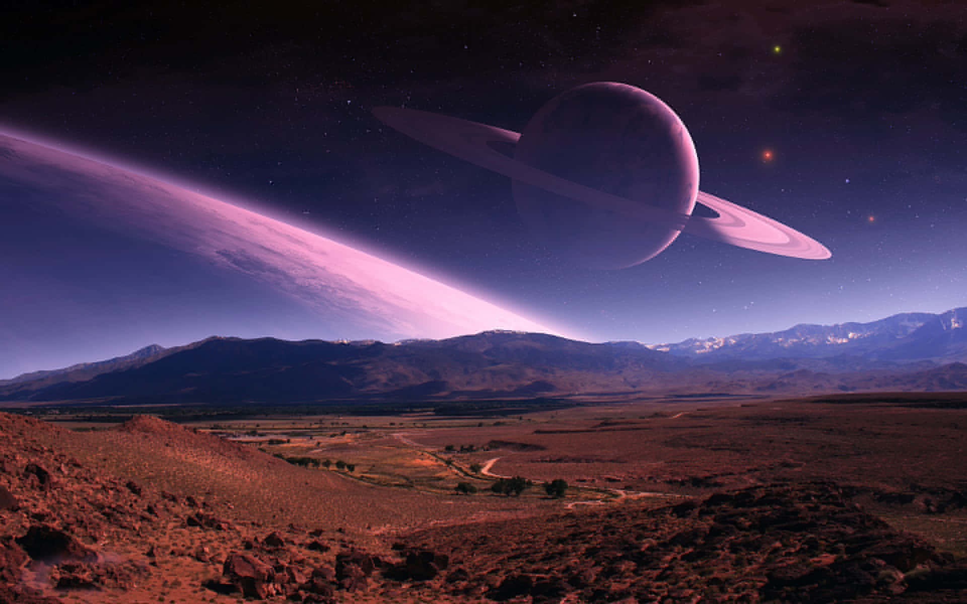 Mesmerizing Universe - Vast Space Landscape Wallpaper