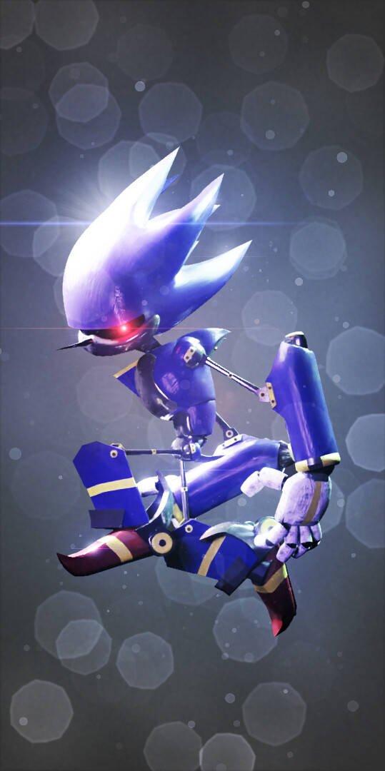 Metal Sonic Purple Spiky Body Wallpaper