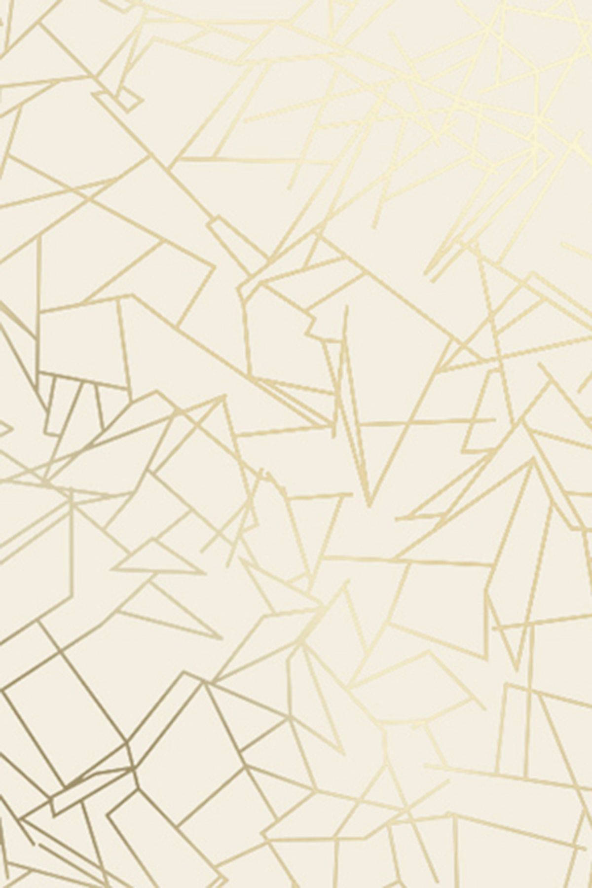 Metallic Cream Shapes Art Wallpaper