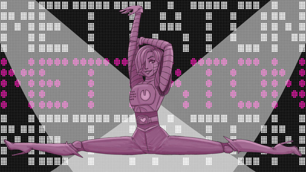 Mettaton Perfect Split Wallpaper