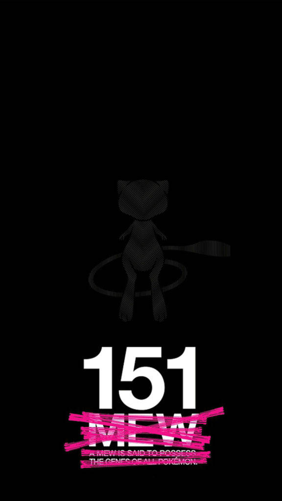 Mew Number 151 Pokemon Iphone Wallpaper