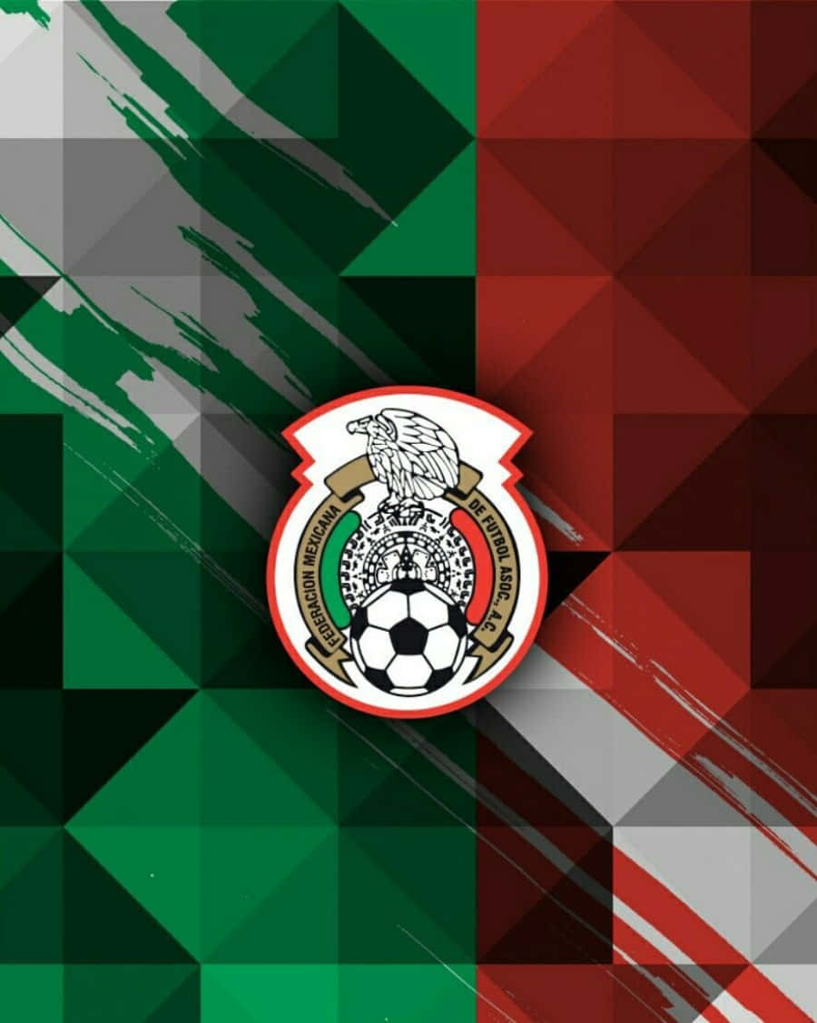 Mexico's National Soccer Team Celebrating A Win Wallpaper