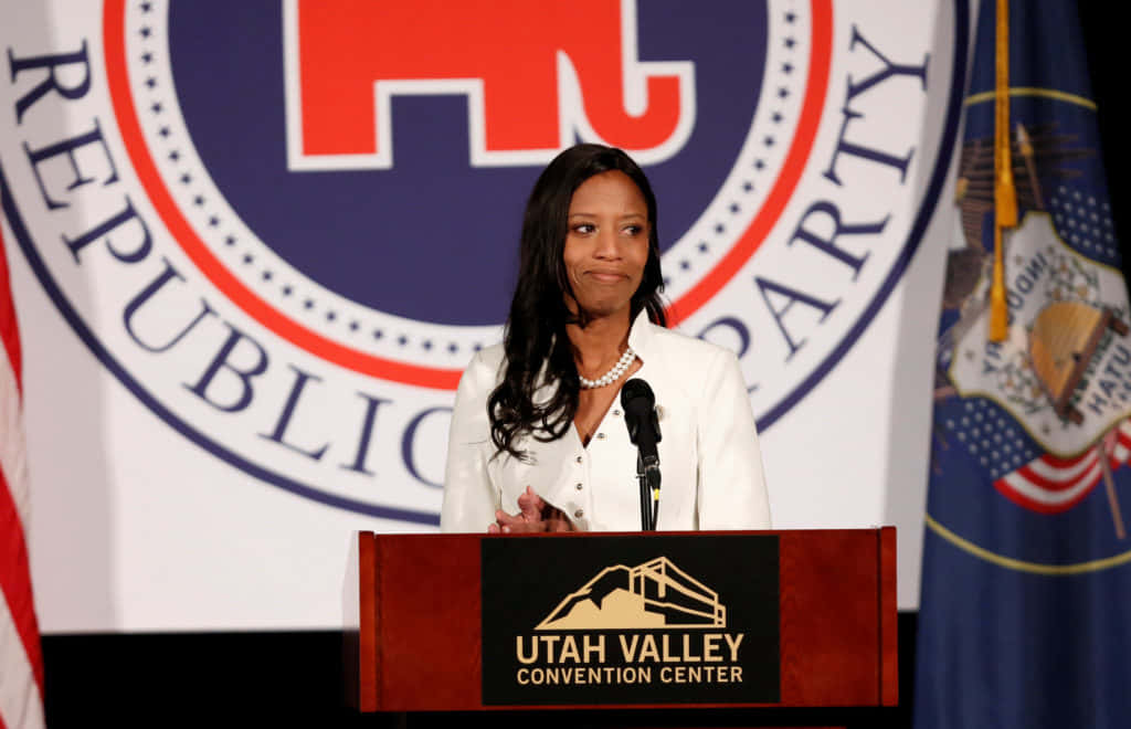 Mia Love In Utah Valley Center Wallpaper