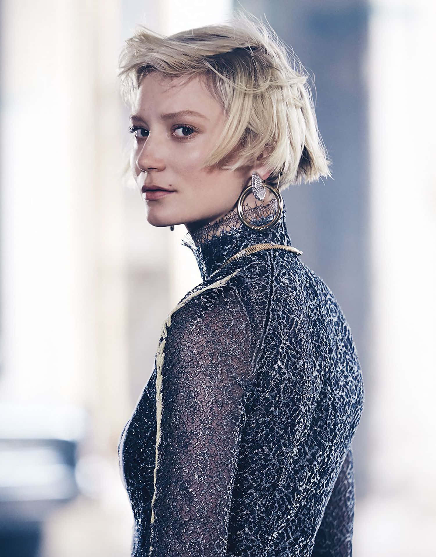 Mia Wasikowska In An Elegant Photoshoot Wallpaper