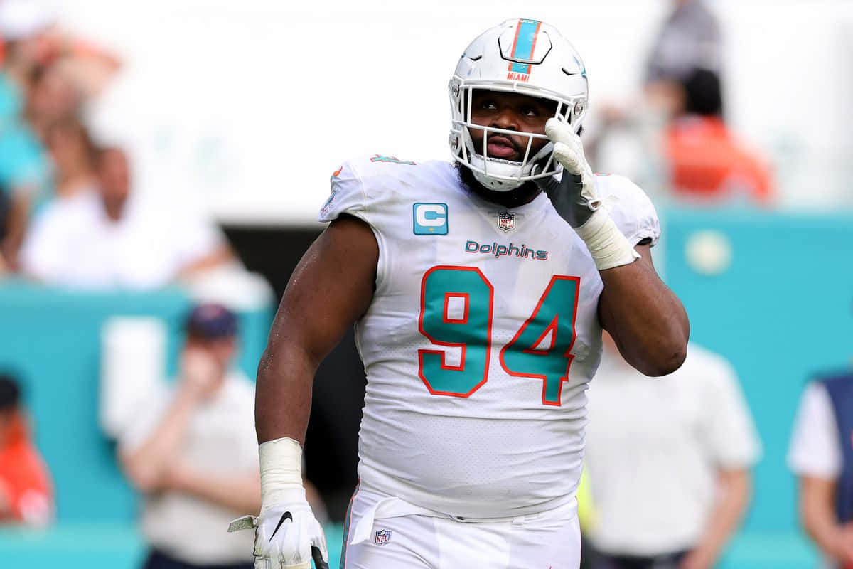 Miami Dolphins94 Christian Wilkins Wallpaper