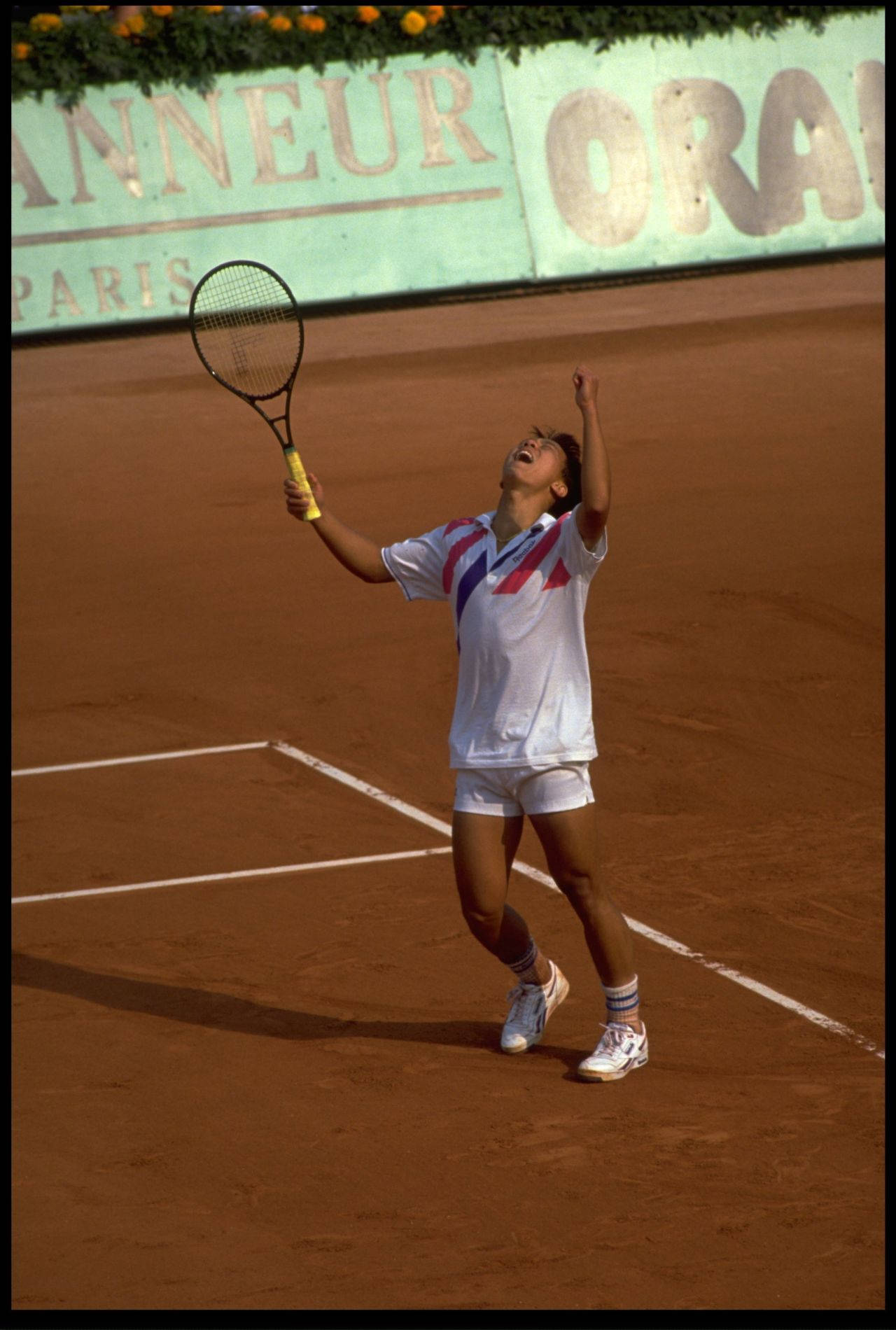 Michael Chang Celebrating Victory Wallpaper