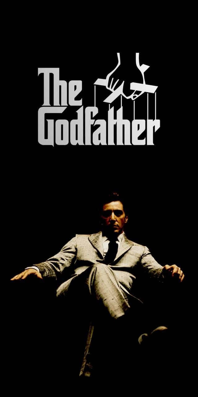 Michael Corleone The Godfather Logo Poster Wallpaper