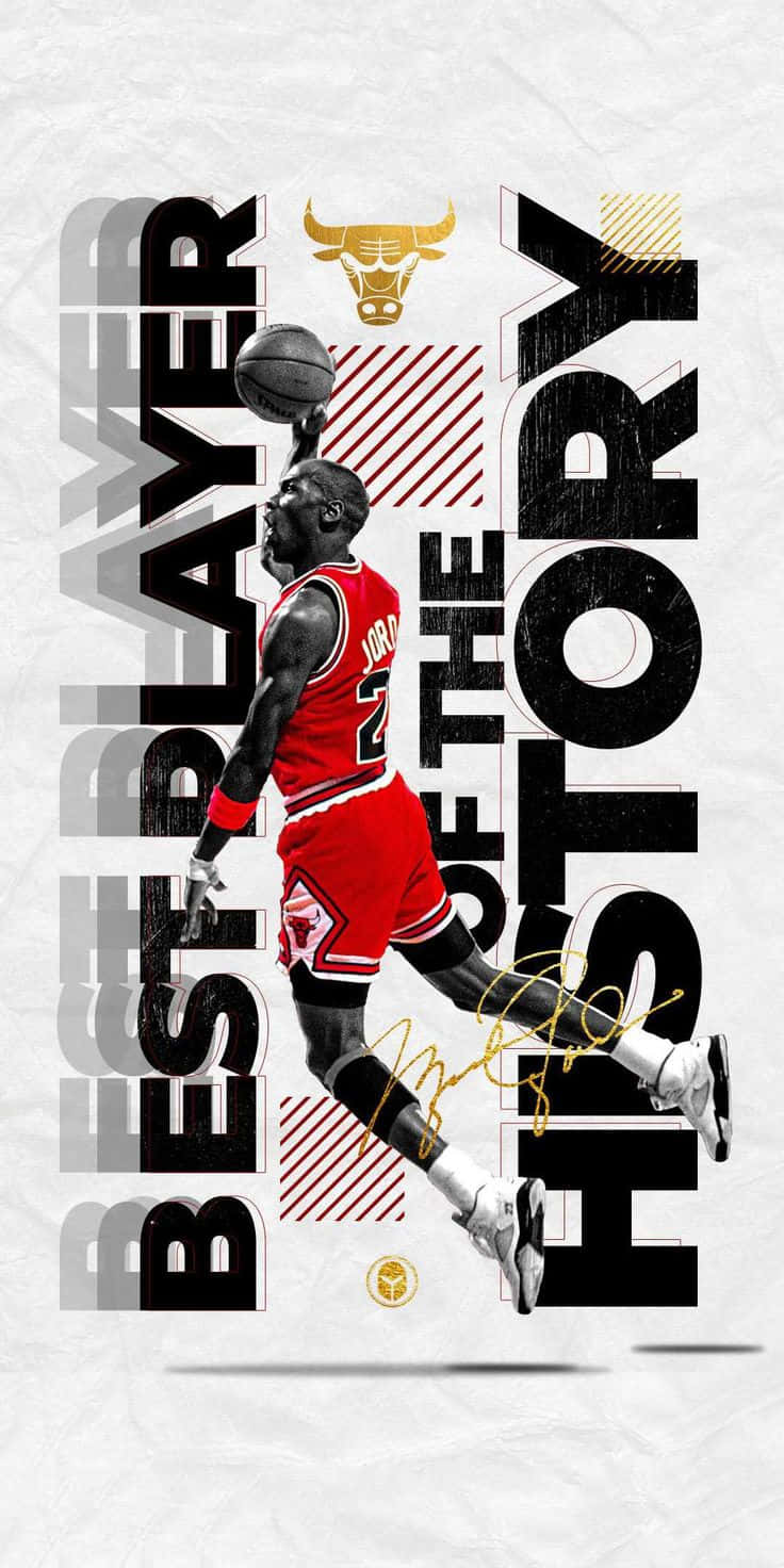 Michael Jordan: A Legend In Basketball Wallpaper