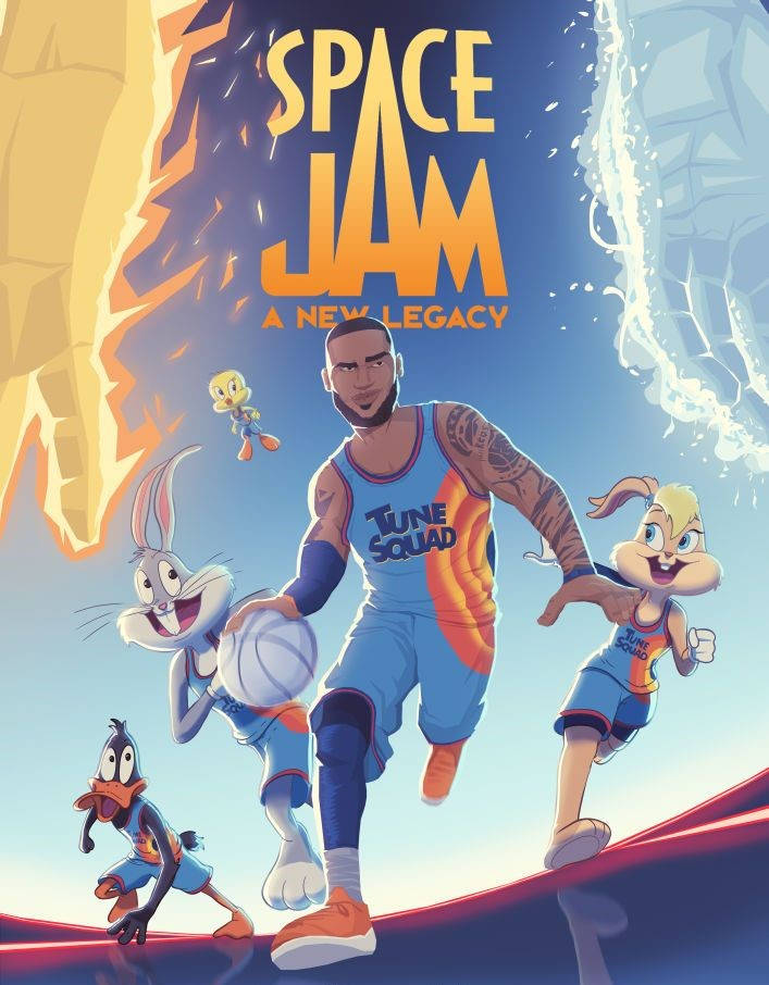 Michael Jordan And Bugs Bunny Take The Court In Space Jam 2 Wallpaper