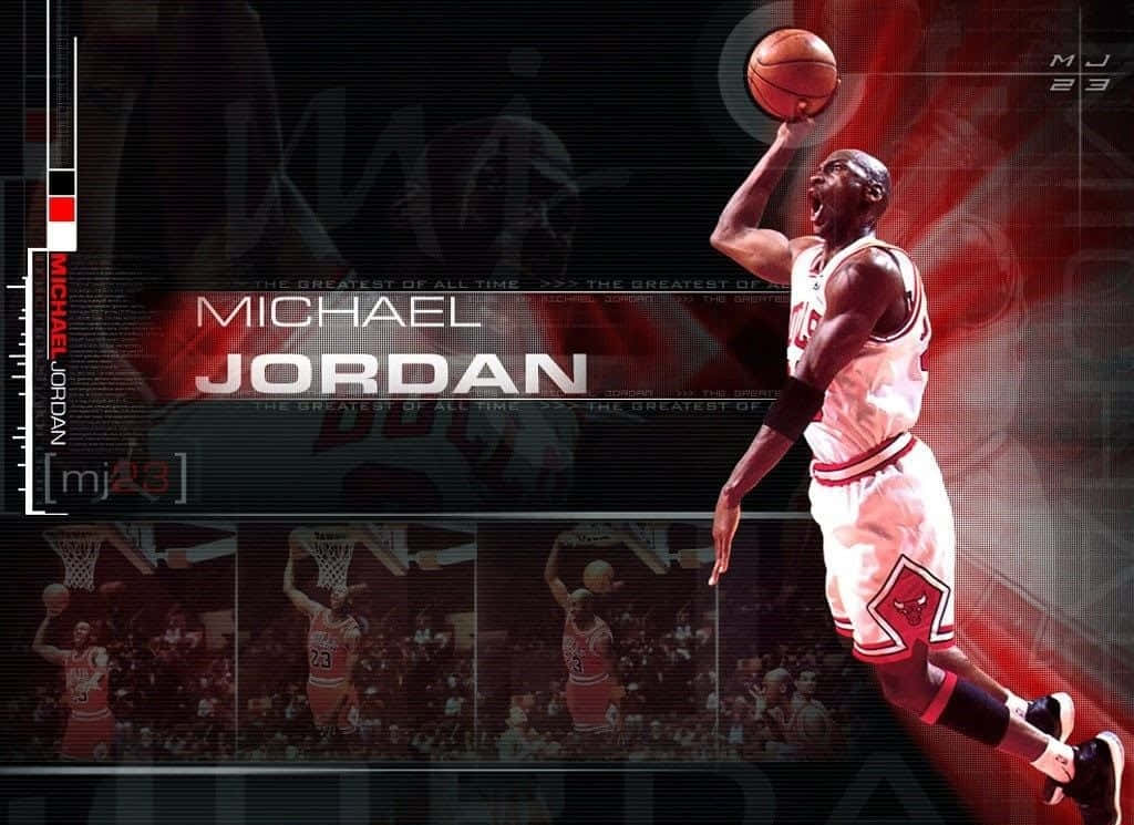 Michael Jordan Throws Down A Massive One-handed Dunk Wallpaper