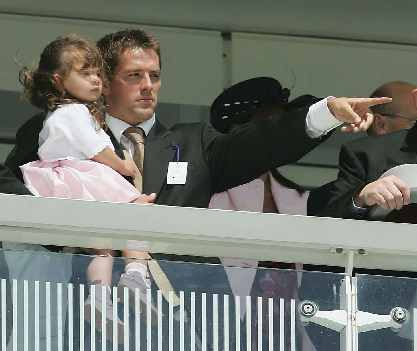 Michael Owen With Daughter Gemma Rose Owen Wallpaper