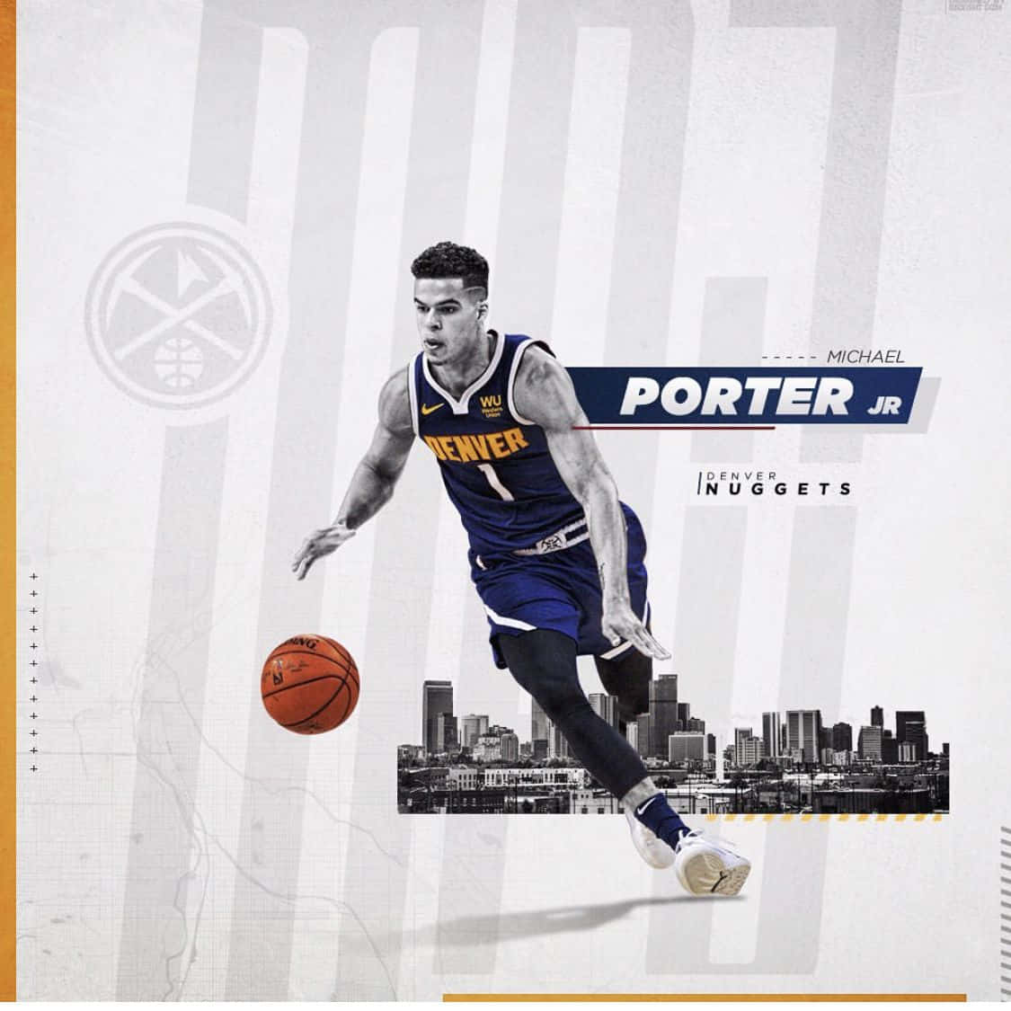 Michael Porter Jr Digital Poster Art Wallpaper