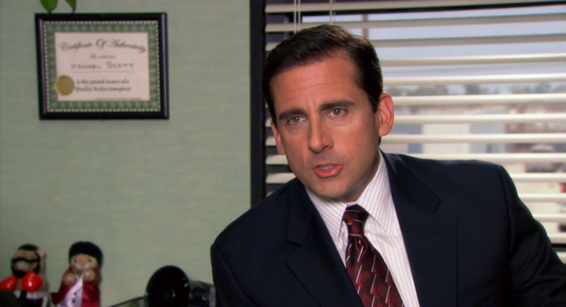 Michael Scott - Just Trying To Have A Little Fun At The Office Wallpaper