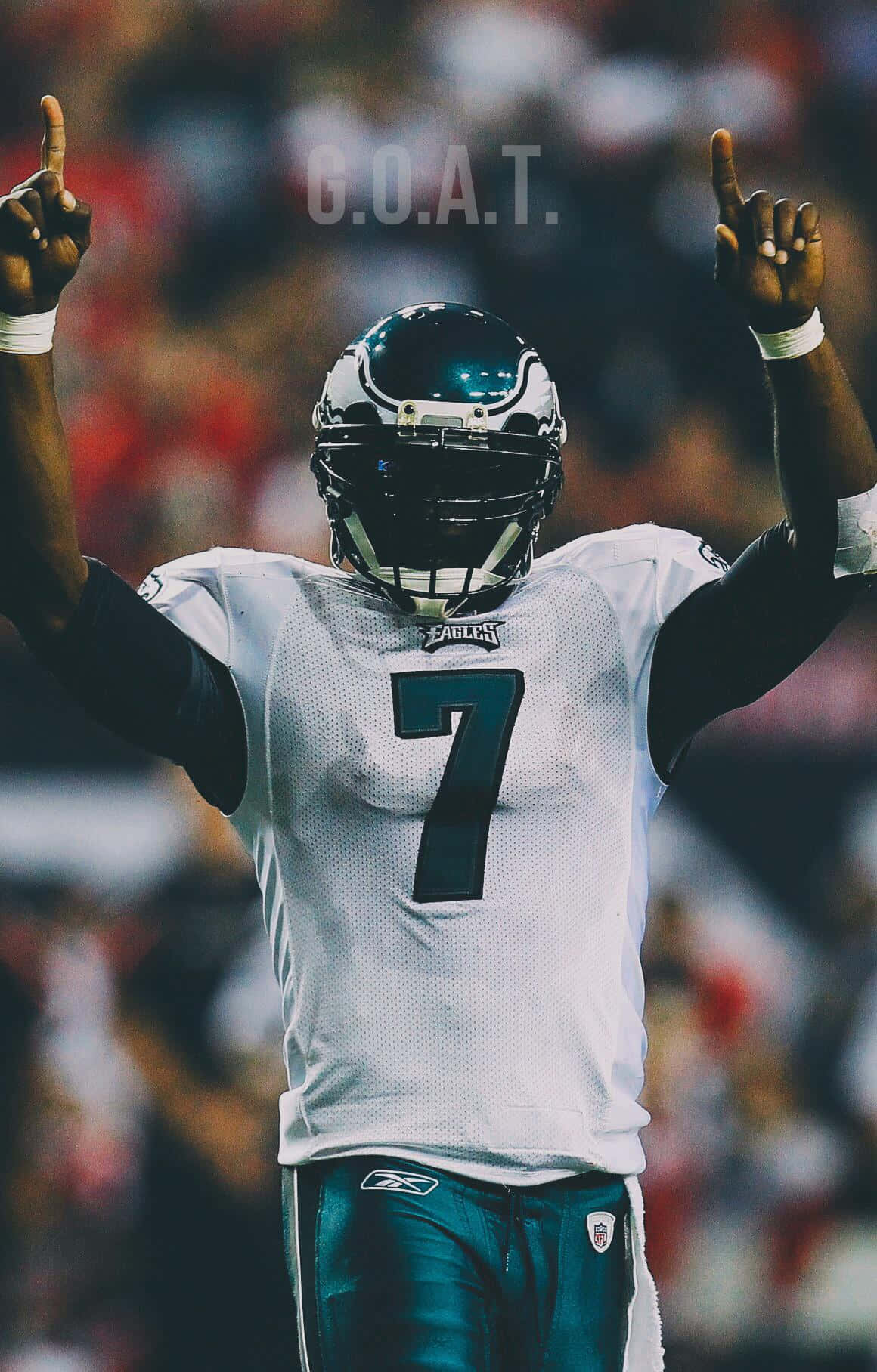 Michael Vick Drops Back After The Snap To Throw A Pass. Wallpaper