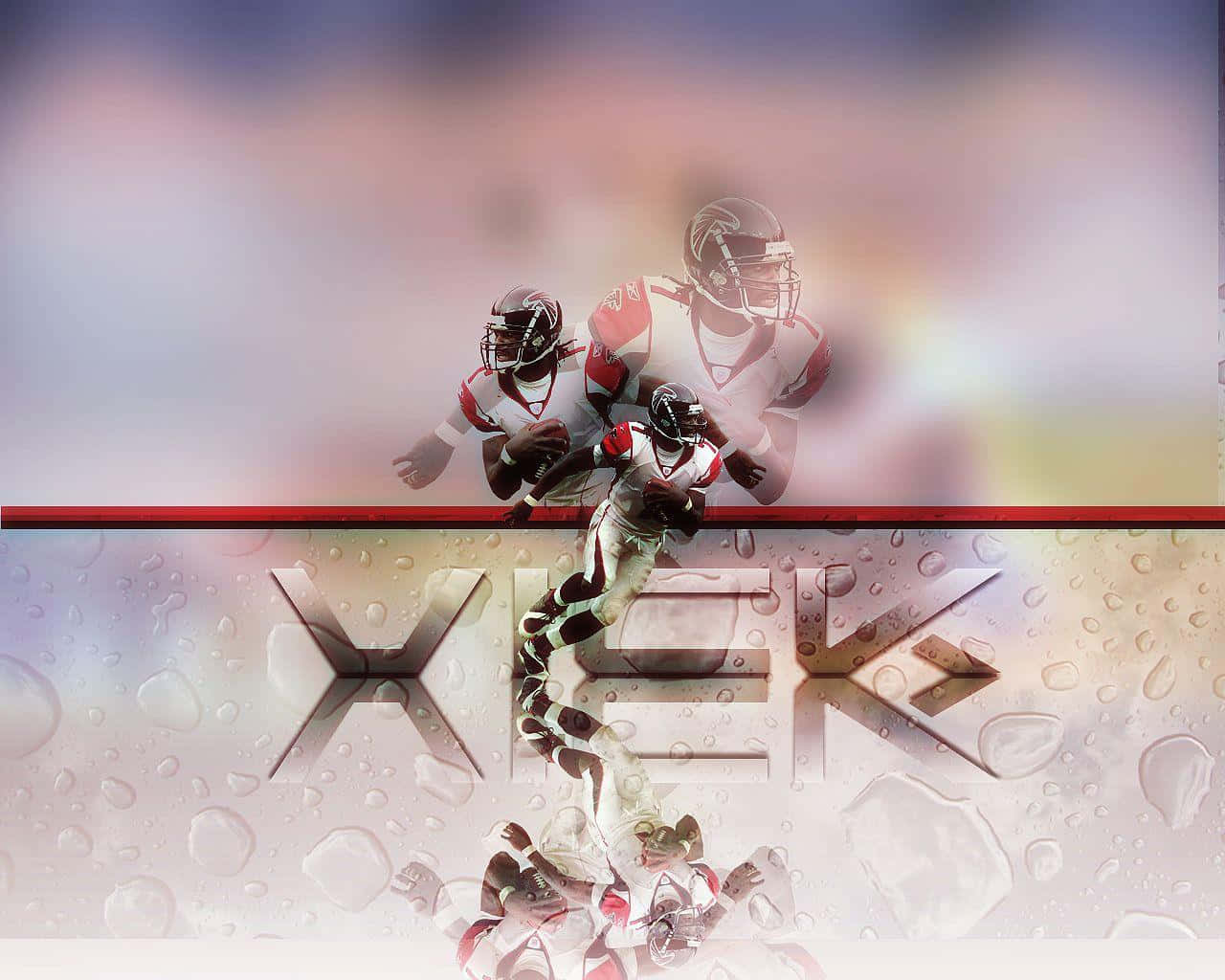 Michael Vick During His Heyday As Quarterback Of The Atlanta Falcons Wallpaper