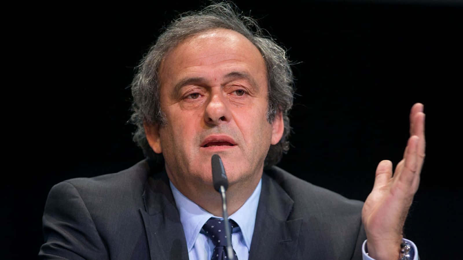 Michel Platini Footballer Speaker Photography Wallpaper