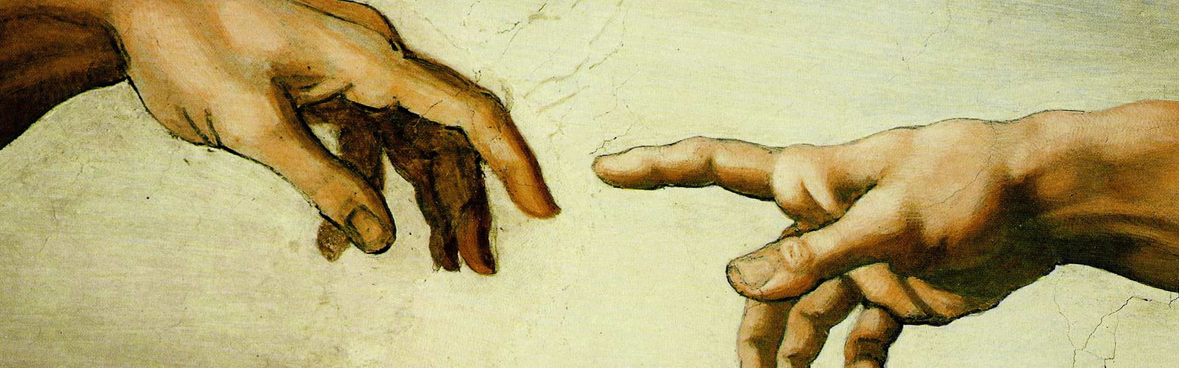 Michelangelo's Creation Of Adam Wallpaper