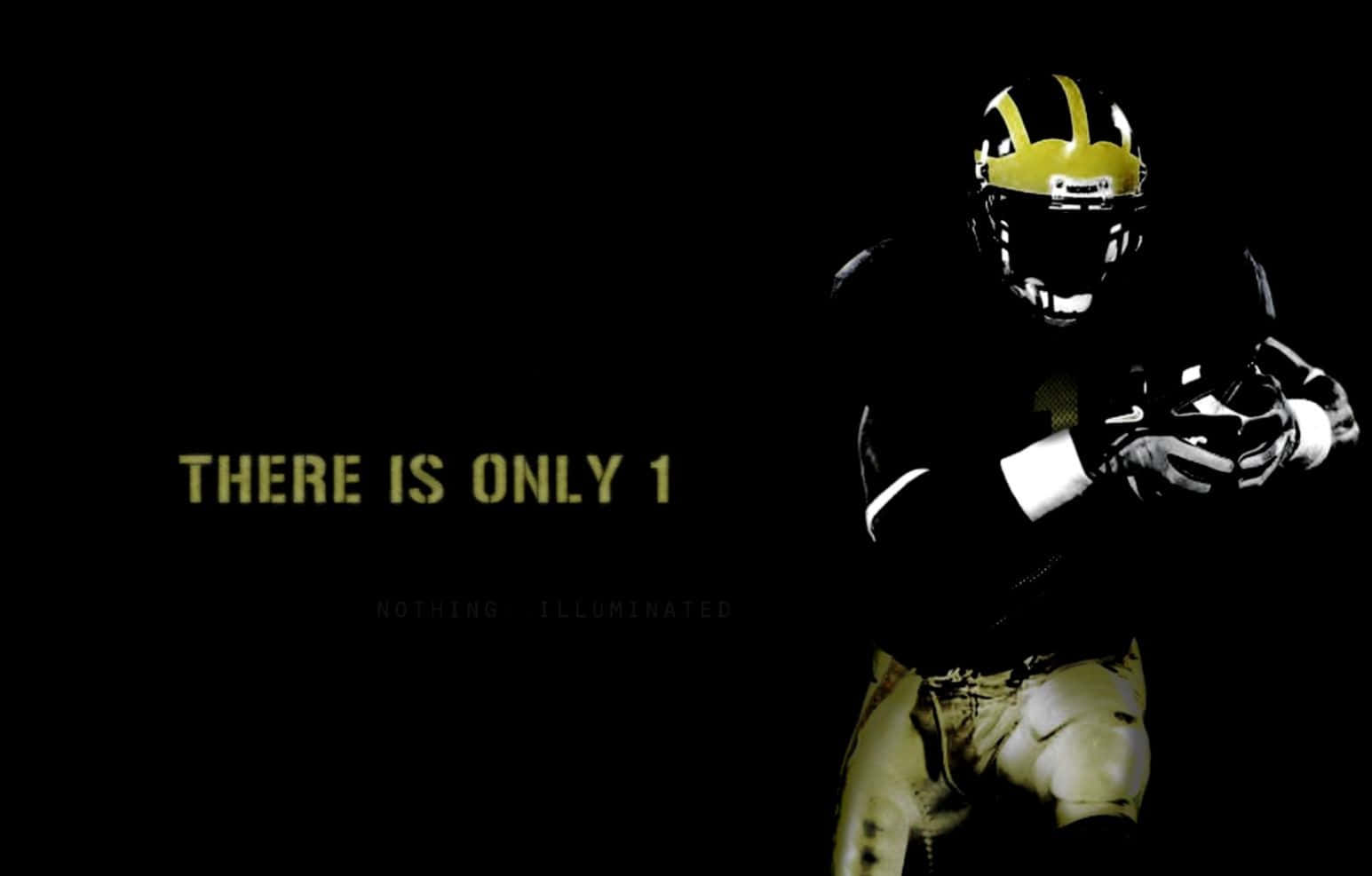 Michigan Wolverines Football Team In Action Wallpaper