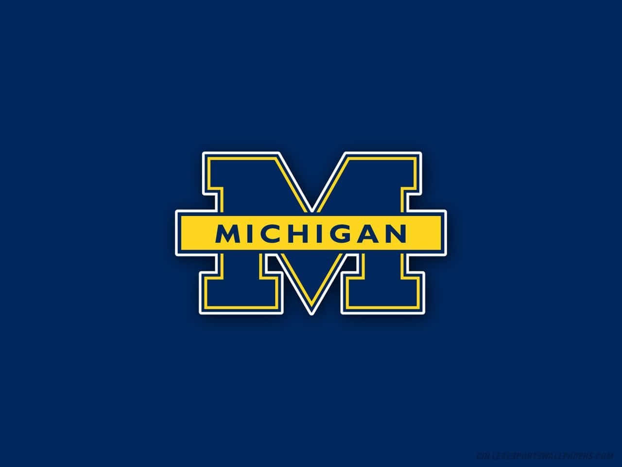 Michigan Wolverines Football Team On The Field Wallpaper