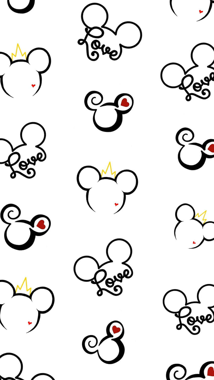 Mickey Mouse Phone In Stylish Black Finish Wallpaper