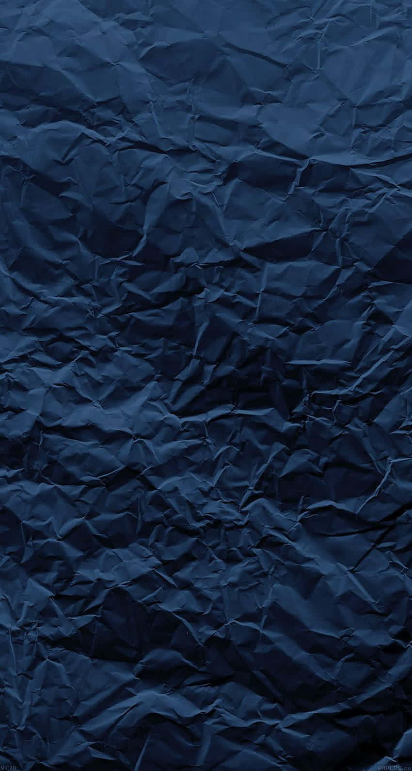 Midnight Blue Crumpled Texture Wallpaper