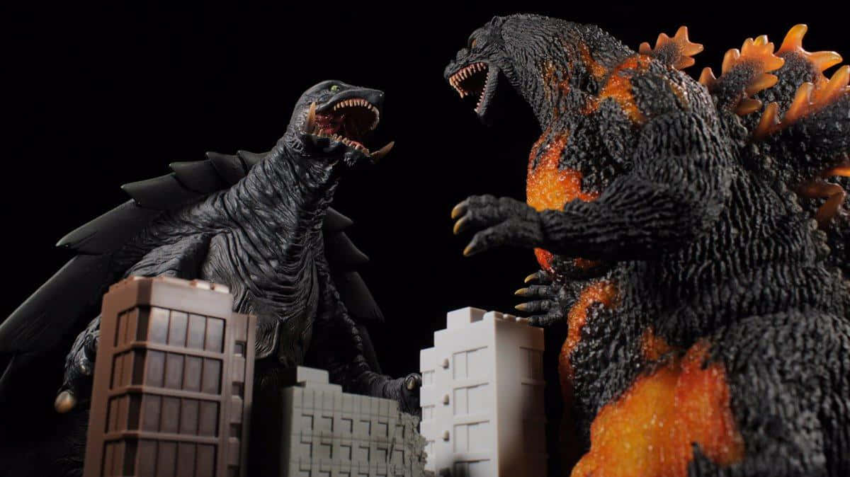 Mighty Burning Godzilla Unleashed Wallpaper