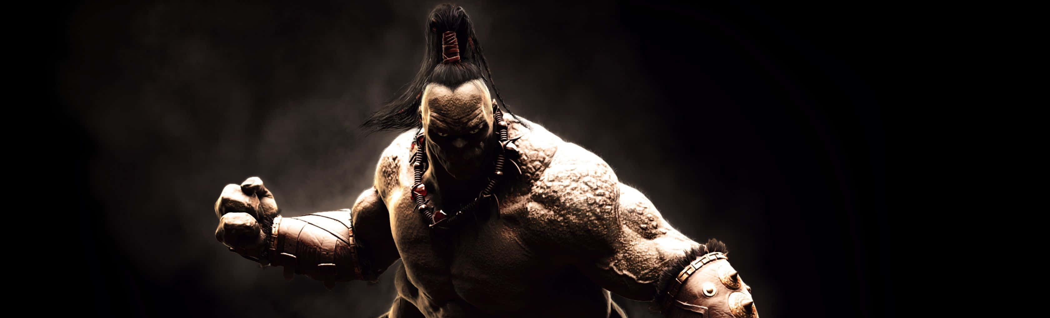 Mighty Goro Dominating The Arena In Mortal Kombat Wallpaper