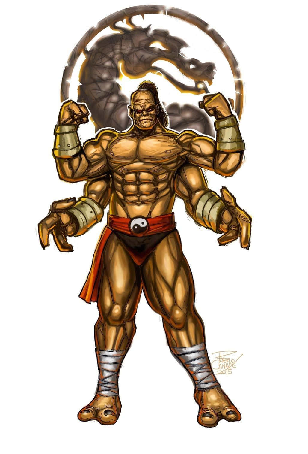 Mighty Goro, The Four-armed Shokan Warrior In Mortal Kombat Wallpaper