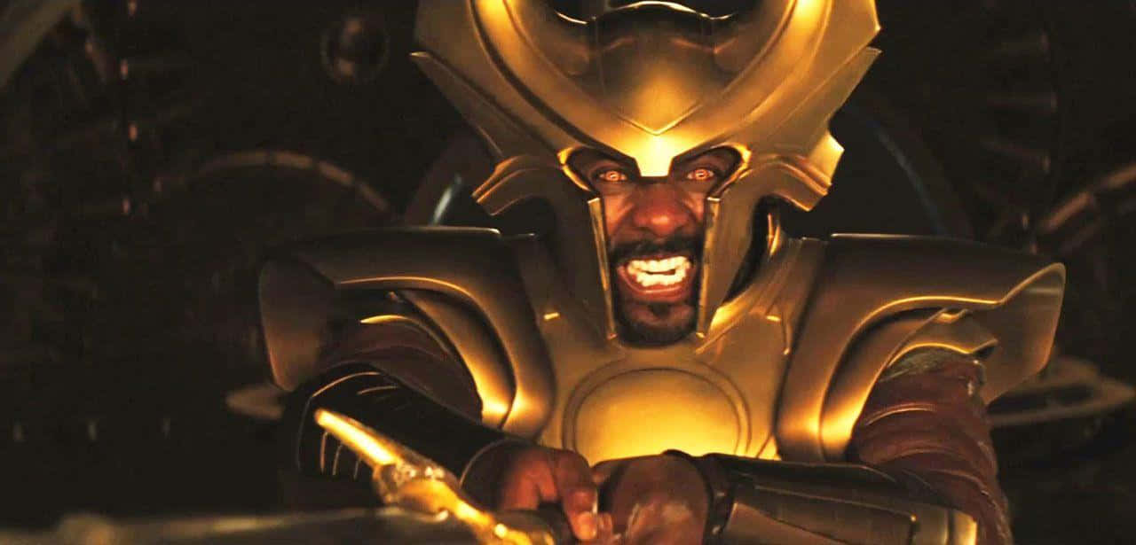 Mighty Heimdall Standing Guard On The Bifrost Bridge Wallpaper