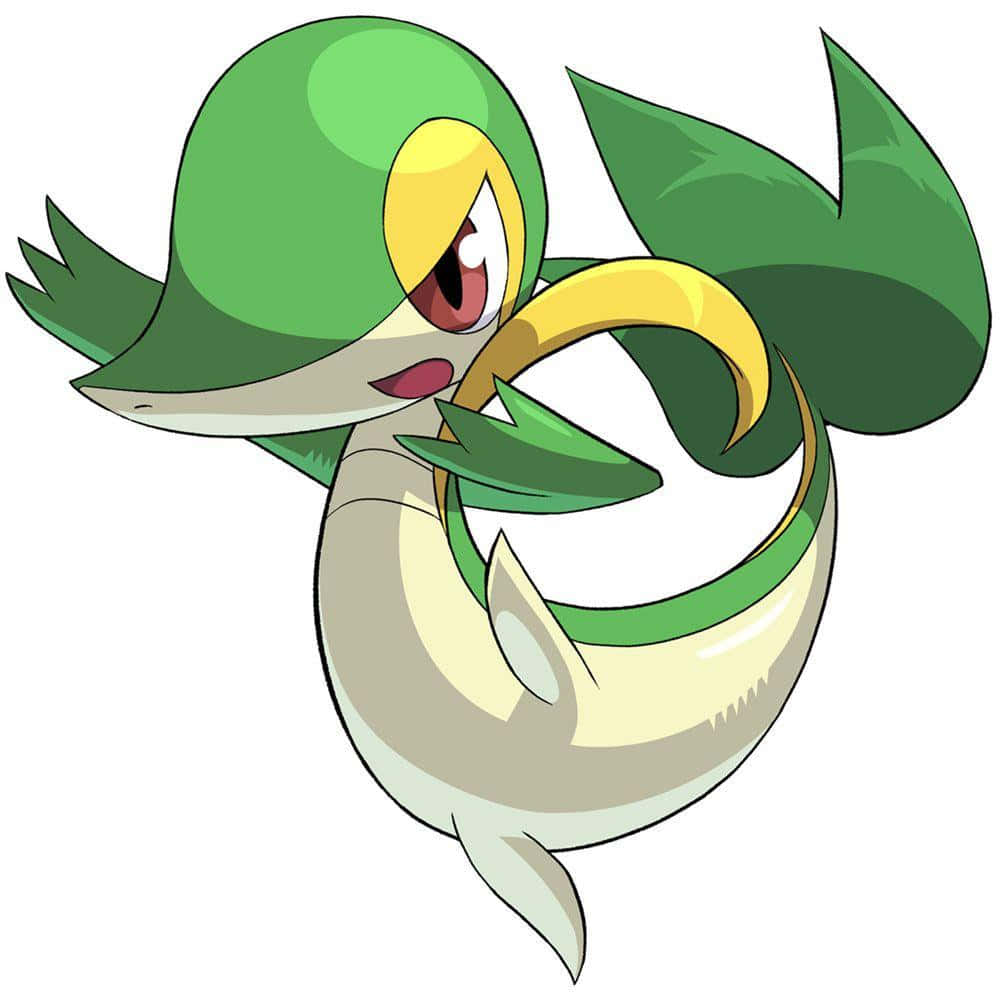 Mighty Serperior In Action Wallpaper