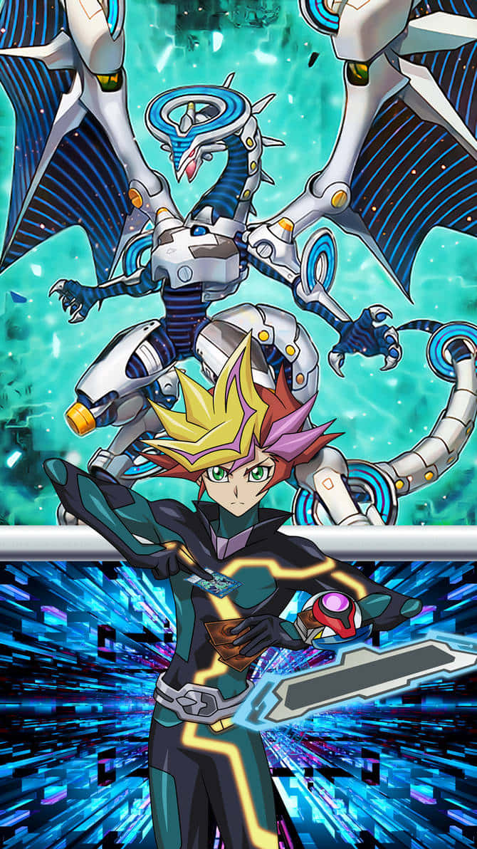 Mighty Yu-gi-oh! Dragon Unleashes Its Power Wallpaper