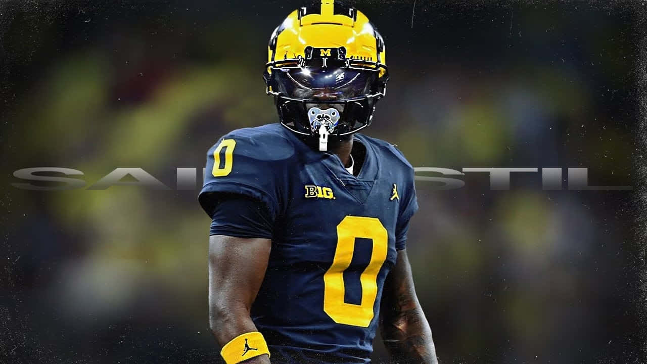 Mike Sainristil Michigan Football Player Wallpaper