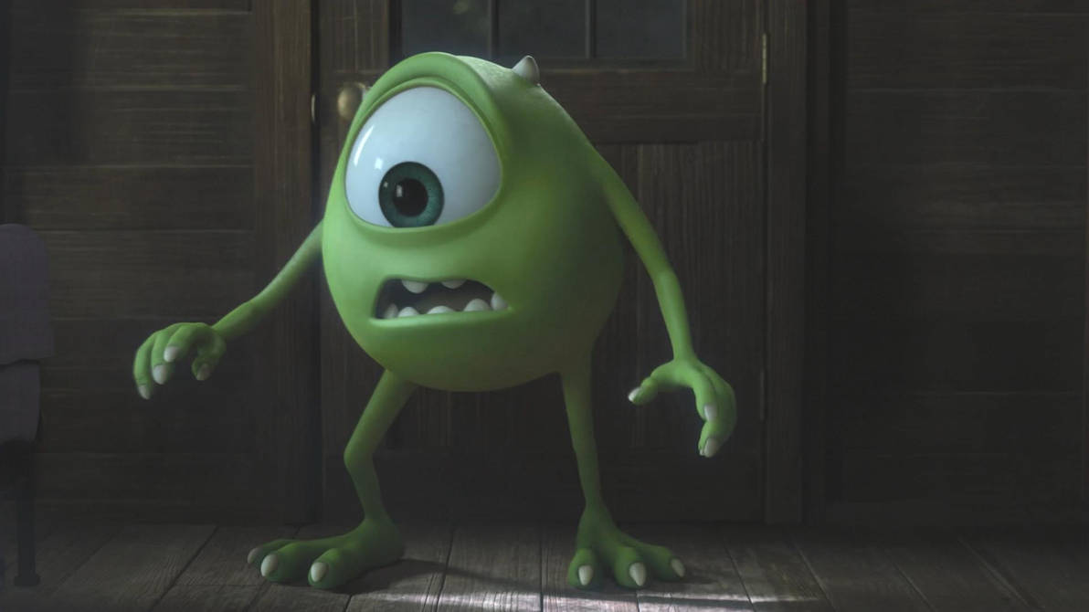 Mike Wazowski Cabin Scene Wallpaper